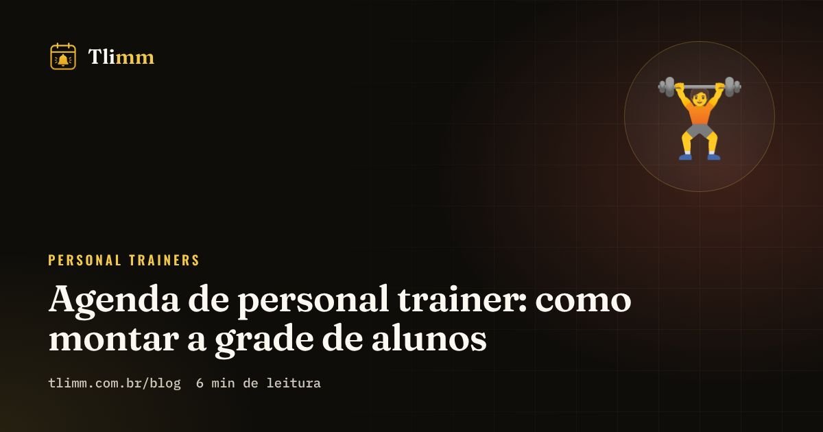 Agenda de personal trainer: como montar a grade de alunos